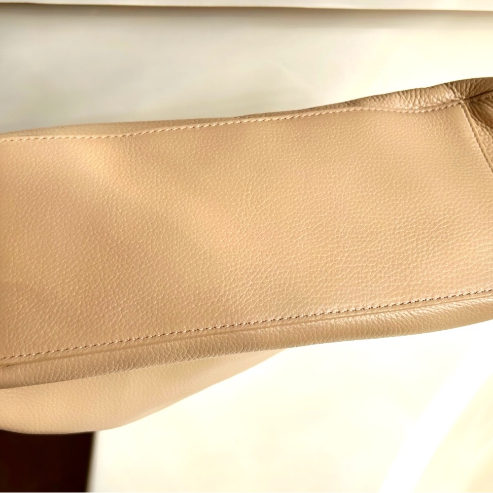 Cole Haan Nude Beige Leather Shoulder Bag - Picture 5 of 9